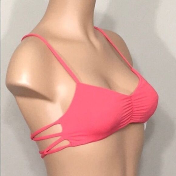 ROXY coral bikini top. NWT - Picture 4 of 8